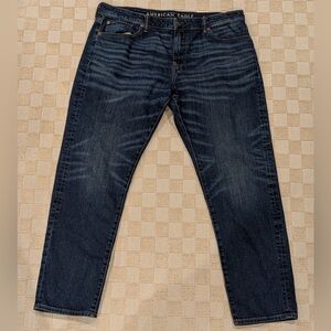 American Eagle Men’s Athletic Skinny Dark Wash Jeans Size 36x32